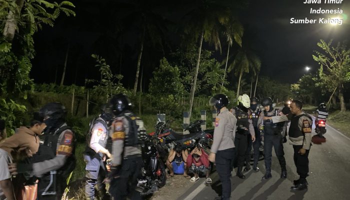 Patroli Jelang Sahur Upaya Polres Jember Jaga Kamtibmas