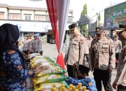 Polres Lamongan Gelar Bazar Ramadhan Murah Bersama Disperindag Untuk Bantu Masyarakat