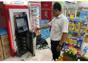 Polsek Cileungsi Lakukan Investigasi Cek TKP Pembobolan Mesin ATM