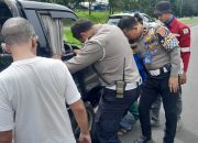 Kasat Lantas Polres Bogor Bersama Stakeholder Terkait Cepat Tanggap Bantu Pengendara Yang Alami Kerusakan Kendaraannya Di Jalan Tol