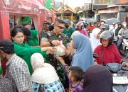 Kodim 0826/Pamekasan Gelar Bazar Ramadhan Jelang Hari Raya dan Kegiatan Sosial Bagi Takjil