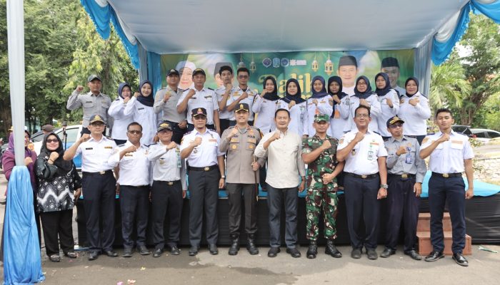 Kapolres Lamongan Hadiri Kegiatan Balik Bareng Gratis 2025 oleh UPT P3 LLAJ Lamongan