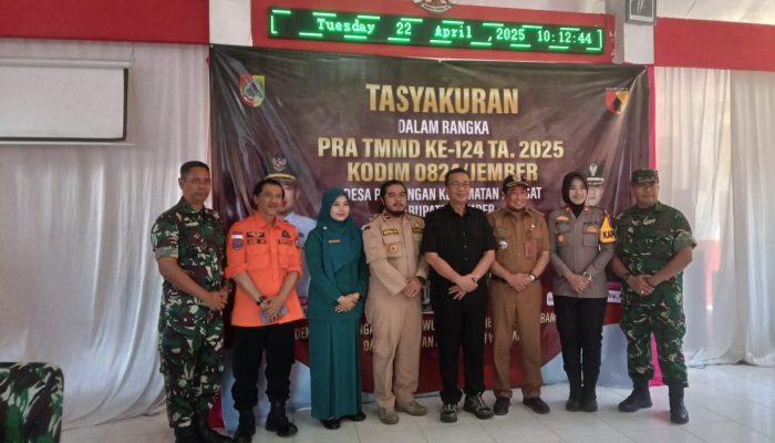 TNI Manunggal Membangun Desa (TMMD) ke 119 di Desa Plalangan dengan Peletakan Batu Pertama