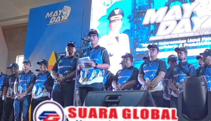 Ribuan Buruh Kota Medan Hadiri Peringatan Mayday 2025