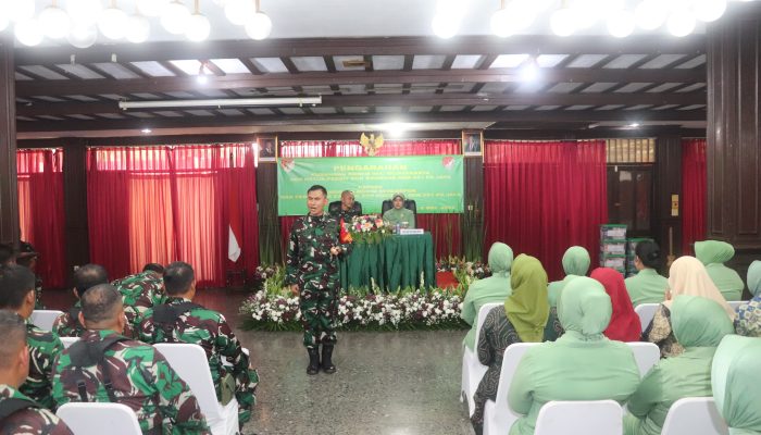 Danrem 051/Wkt dan Ketua Persit KCK Koorcab Rem 051/Wkt Laksanakan Kunjungan Kerja ke Kodim 0508/Depok