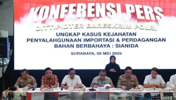 Bareskrim Polri Bongkar Perdagangan Ilegal Sianida di Surabaya dan Pasuruan, Omzet Capai Puluhan Miliar Rupiah