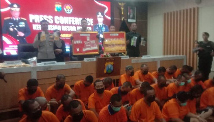 Press Conference Kepolisian Resor Jember Terkait Tindak Kriminal di Wilayah Hukumnya