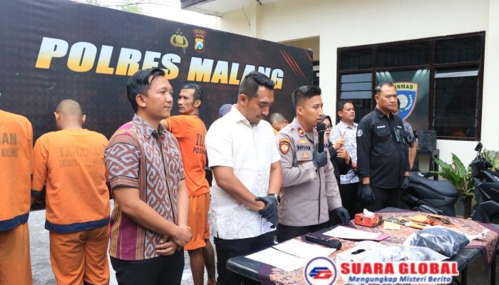 Ops Pekat II, Polres Malang Tangkap 36 Tersangka Kasus Premanisme Serta Kekerasan