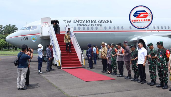 Wapres RI Gibran Rakabuming Raka Tiba di Medan Disambut Pangdam I/BB dan Forkopimda Sumut