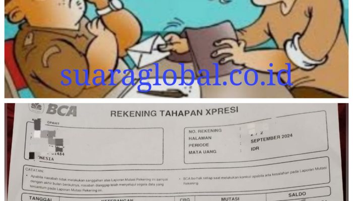 Bukti Transfer Dugaan Pungli dalam Program PTSL Diterima Ketua Panitia “Udang” di Desa Gumulan Kesamben Jombang