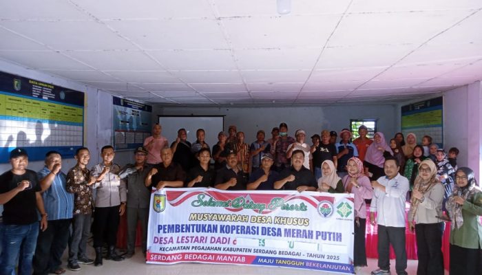 Pembentukan Koperasi Merah Putih Desa Lestari Dadi Kecamatan Pegajahan berjalan dengan Penuh Perdebatan
