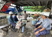 Aiptu I Gede Eka Bersama Jajarannya Giat Patroli Rutin Di Area Pelabuhan ASDP/LCM Ketapang Banyuwangi