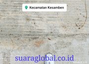 Rabat Beton di Dusun Gumulan 1 Baru Seumur Jagung Sudah Rusak