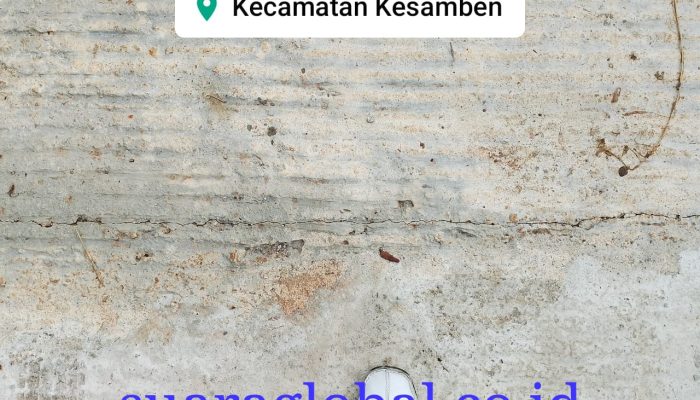 Rabat Beton di Dusun Gumulan 1 Baru Seumur Jagung Sudah Rusak