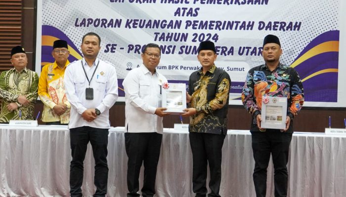 Pemkot Tebing Tinggi Raih Opini WTP 7 Kali Berturut-Turut