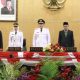 Penyampaian visi misi Bupati dan Wakil Bupati Sidoarjo di Sidang paripurna DPRD kabupaten Sidoarjo pada 4 Maret 2025