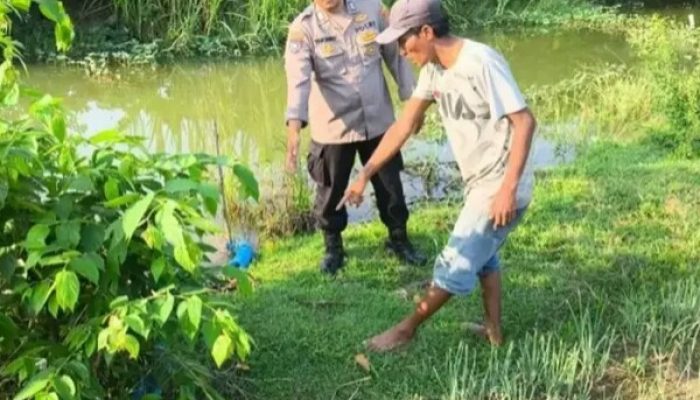 Lamongan Heboh Dengan Ditemukanya Anak（10） Tahun Tengelam Di Sungai Siwalanrejo,