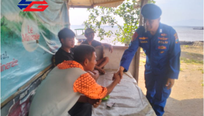 Kunjungi Kawasan Pesisir Pantai Kampe Dan Kampung Nelayan Ini Himbuan Personel Polairud