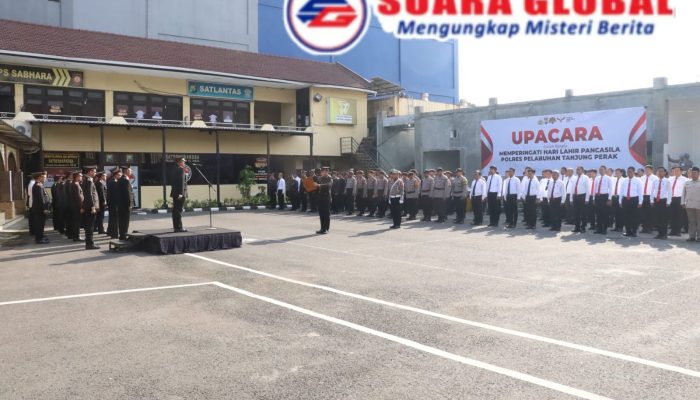 Perkuat Komitmen Terhadap Nilai Luhur Bangsa Polres Pelabuhan Tanjung Perak Peringati Hari Lahir Pancasila 