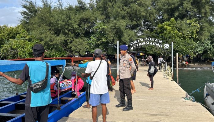 Aiptu I Gede Eka Giat Patroli Rutin Serta Antisipasi Terjadinya Gangguan Kamtibmas Di Wilayah Wisata Bansring