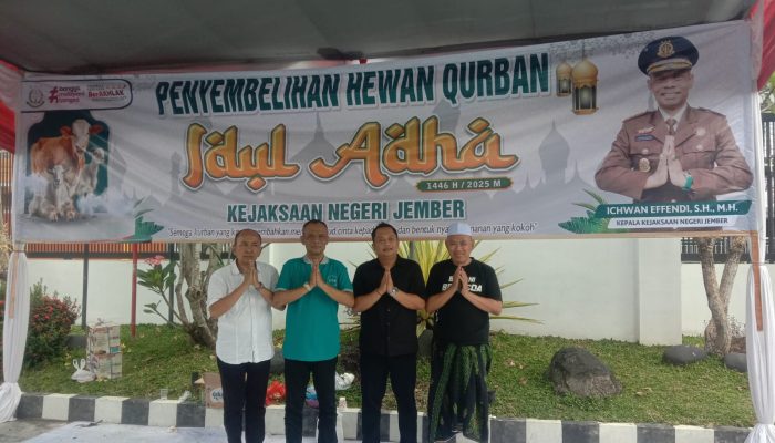 Memperingati Hari Raya Idul Adha 10 Dzulhijah 1446 H/2025 M Kejaksaan Negeri Jember Melaksanakan Kegiatan Kurban