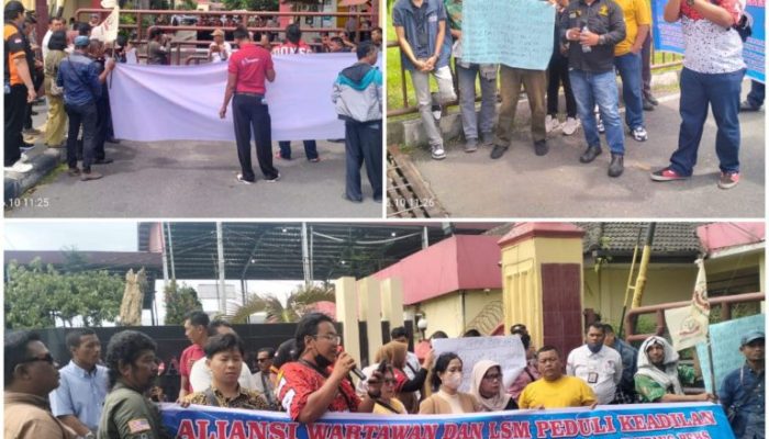 Solidaritas Pecah di Mapolda Sumut: Wartawan Diduga Dijebak, Keadilan Dituntut
