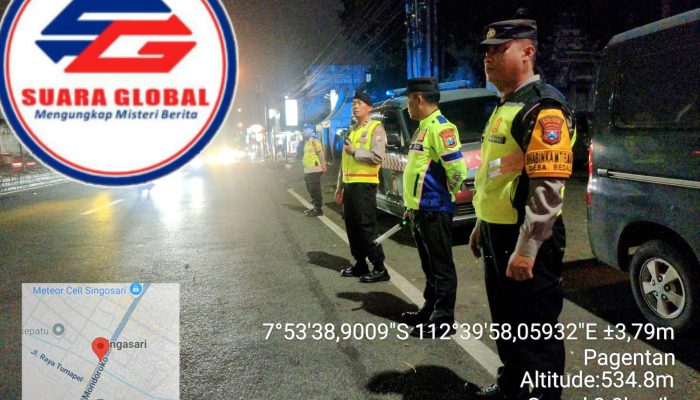 Polsek Singosari Gelar Razia Gabungan Rayon Lawang, Antisipasi Balap Liar hingga Narkoba