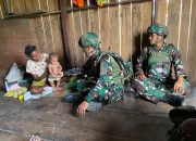 Dengarkan Aspirasi serta Masukan dari Warga Satgas Yonif 521/DY Laksanakan Binter di Kampung Muaranawa