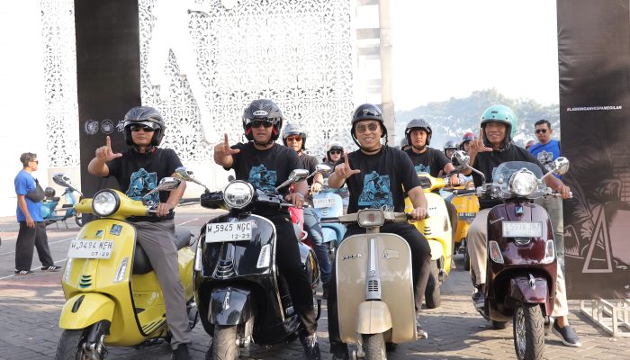 Kapolres Lamongan Hadiri Lamongan Vespa Day dalam Rangka Hari Jadi Kabupaten Lamongan ke 456