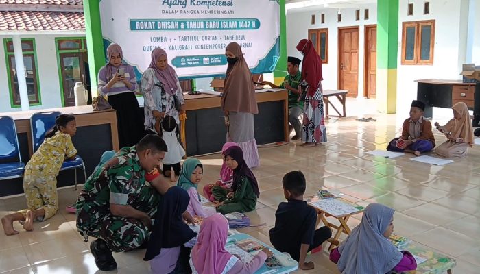 Bhabinsa Teja Barat Dukung Kegiatan Lomba Sambut Tahun Baru Islam 1447 H