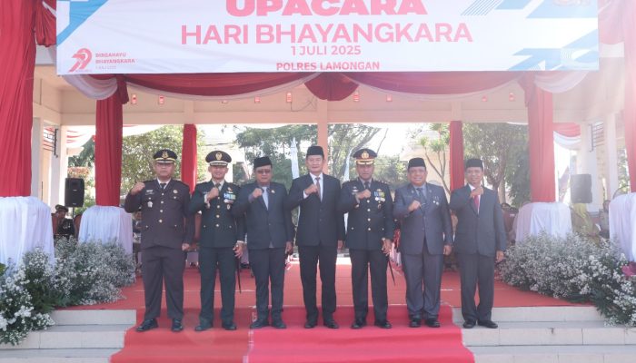 Peringati Hari Bhayangkara ke-79, Kapolres Lamongan Sampaikan Amanat Kapolda Jatim