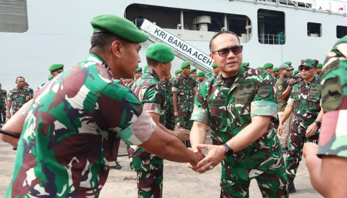 Pangdam I/BB Beri Arahan kepada 1.524 Prajurit Brigade TP 89 yang Tiba di Belawan