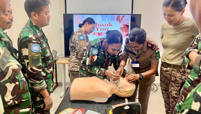 Latihan Basic Life Support Tingkatkan Kesiapsiagaan Personel Satgas Hospital LV II XXIX-P di Lebanon