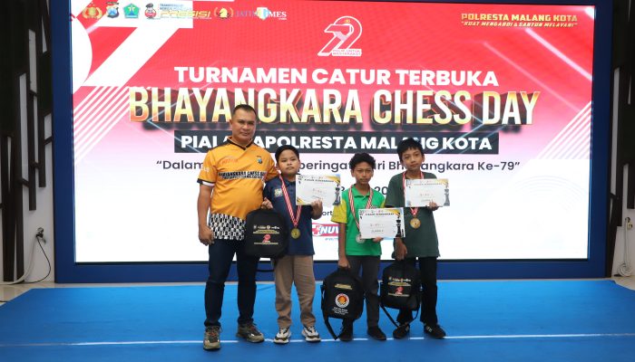 Polresta Malang Kota Lahirkan Atlet Muda di Tournamen Catur “Bhayangkara Chess Day 2025”, Walikota Beri Apresiasi