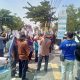 LSM Gapura Bersama PPPI Unras di Kejari Indramayu Menyikapi Dugaan Korupsi WaKil Bupati Indramayu