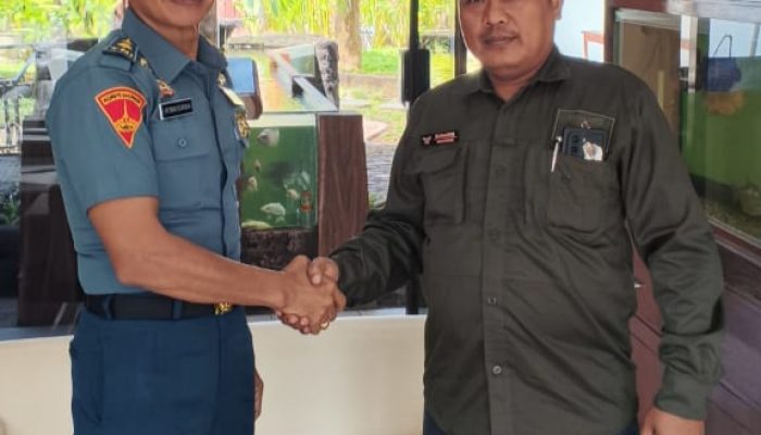 Komandan Lanal Banyuwangi Terima Kunjungan Lembaga Garda Satu DPC Banyuwangi 