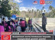 Aiptu I Gede Eka Giat Patroli Sosialisasi Serta Menghimbau Kepada Masyarakat Pesisir Untuk Selalu Berhati Hati Di Saat Bermain Di Pantai