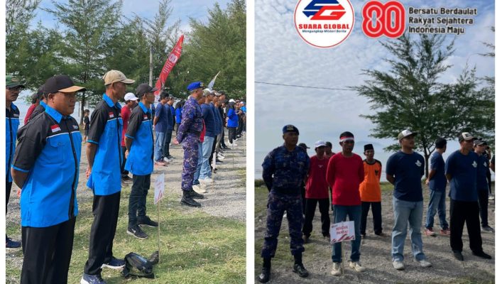 Ikut Upacara Kemerdekaan Republik Indonesia Ini Himbauan Bripka I Wayan Wedhana Kepada Masyarakat Pesisir Pantai Gumuk Kantong