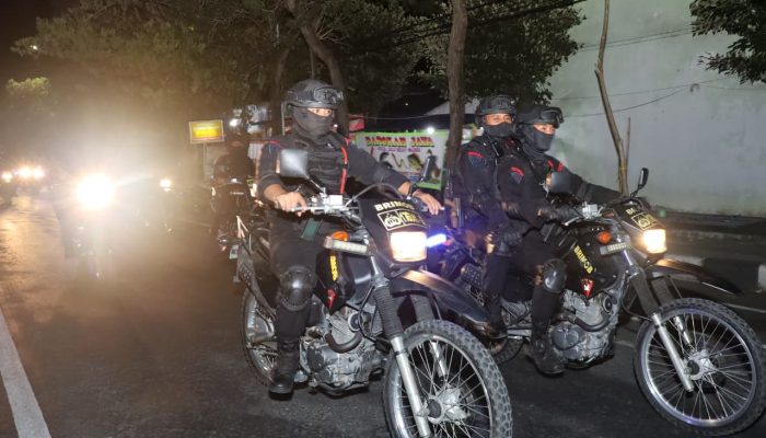 Polres Lamongan Gelar Patroli Skala Besar TNI–POLRI Antisipasi Gangguan Kamtibmas