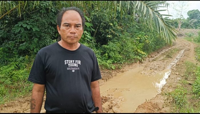 Masyarakat Keluhkan Jalan Produksi Rusak Parah di Dug Karena Truk Suami Kepala Desa Panduman Melangsir Kayu