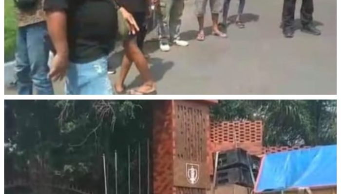 Ada Apa di Kota Kediri…? Massa Desak Nonaktifkan Perangkat Desa yang Jadi Tersangka
