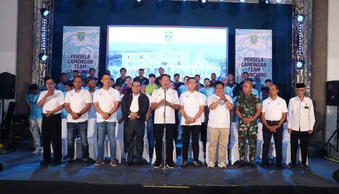 Kapolres Lamongan Hadiri Launching Squad Persela Lamongan  Musim 2025/2026