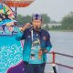 Bupati Lamongan Membuka Festival Dayung Tejoasri Kecamatan Laren-Lamongan