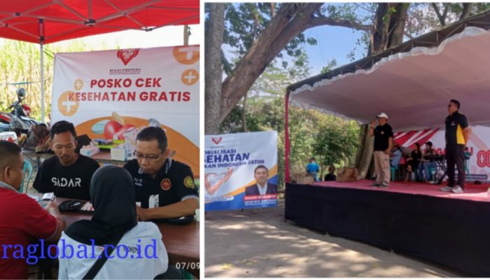 Rekan Indonesia Jatim Gelar Senam Sehat Serta Cek Kesehatan Gratis di Ngadiluwih Ratusan Warga Antusias