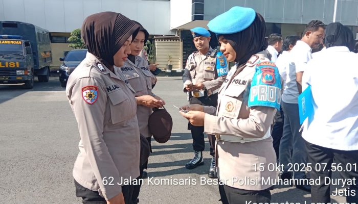 Subbidprovos Bidpropam Polda Jatim Gelar Mitigasi Pencegahan Pelanggaran Anggota/Gaktibplin di Polres Lamongan