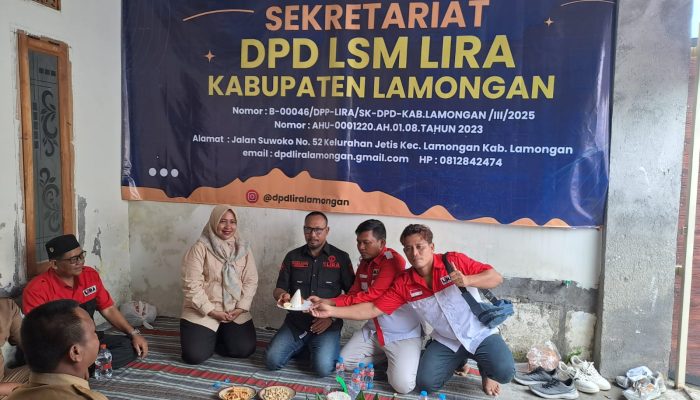 Bersama Kesbangpol DPD LSM Lira Resmikan Kantor Baru