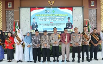 Polresta Banyuwangi Kukuhkan 280 Pelajar Jadi Duta Kamtibmas 2025