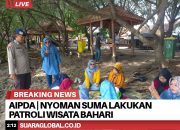 Aipda I Nyoman Suma Lakukan Patroli Wisata Bahari Di Pantai Bangsring Underwater