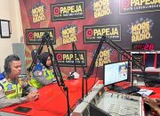 Satuan Lalu Lintas Polres Lubuk Linggau Sapa Masyarakat Lewat Siaran Radio