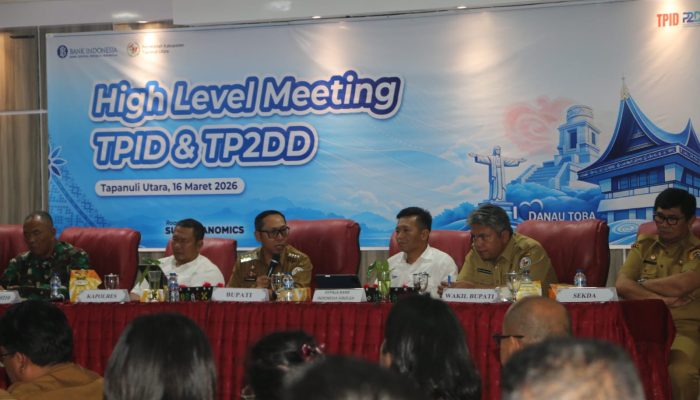 Bupati Tapanuli Utara Pimpin HLM TPID, TP2DD Fokus Stabilitas Harga Berikut Transformasi Digital
